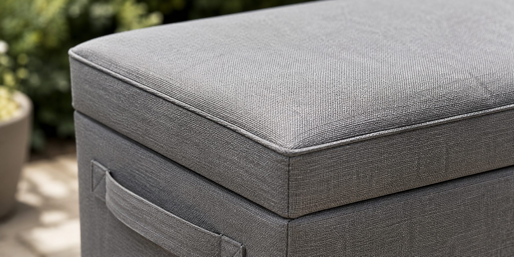 Kissenbox Polyester Nahaufnahme