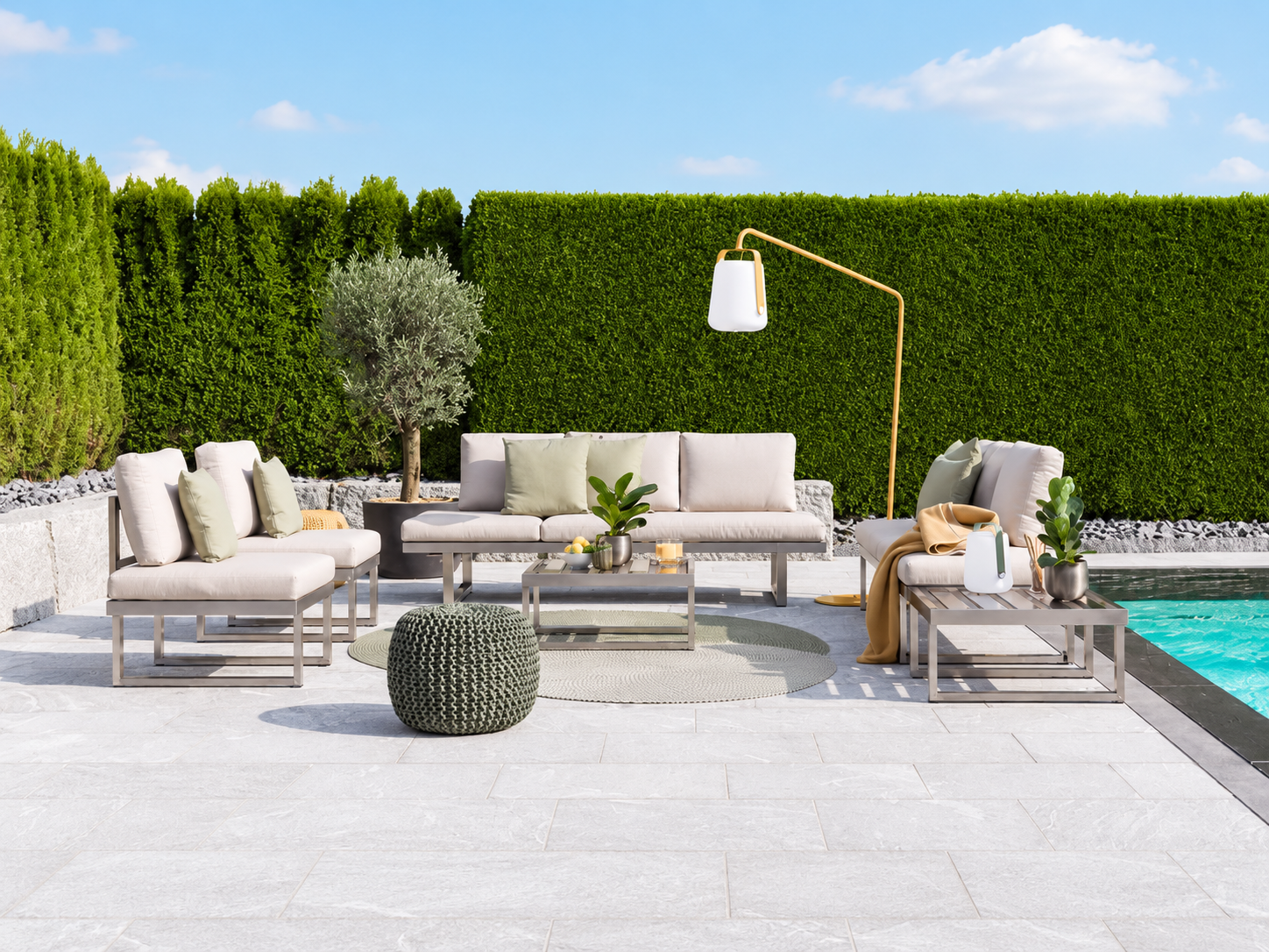 Tosca Gartenlounge in schöne Umgebung mit Pool